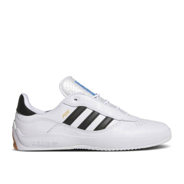 アディダス Adidas 【 Puig \u0027White Black\u0027 Men Cloud White/Core Black/Blue Bird 】 メンズ 白いこと 白いこと 中核グループ 黒いこと 黒いこと 青み 青色