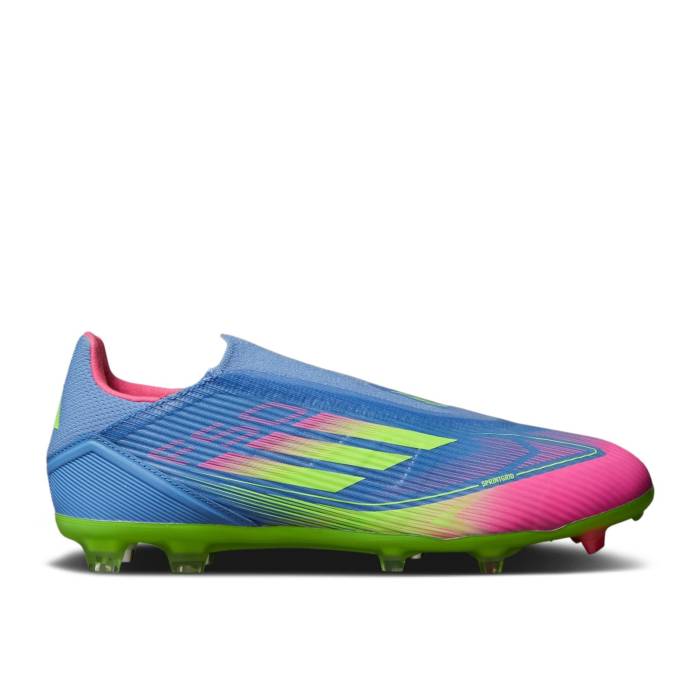 アディダス Adidas 【 Adizero F50 League Laceless Fg Mg \u0027Celestial Victory Pack\u0027 Men Blue Fusion/Lucid Lemon/Lucid Pink 】 アディゼロ Victory 戦勝 メンズ 青碧 青色 Fusion 核融合反応 pink サクラ色 靴-スニーカー-メンズ靴
