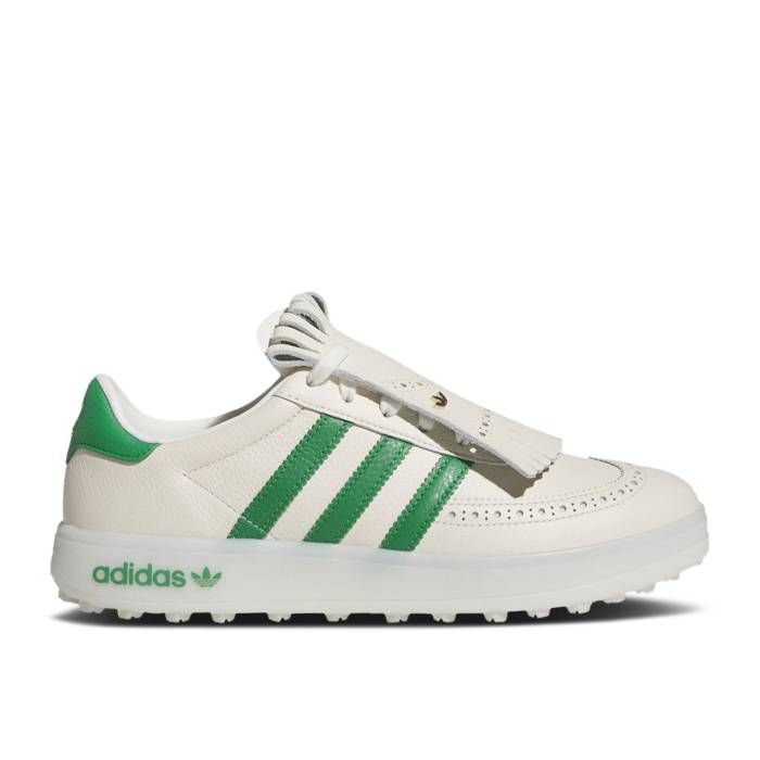 アディダス Adidas 【 Coursecup Spikeless Golf \u0027Chalk White Green\u0027 Men Chalk White/Green/Almost Yellow 】 golf ゴルフ 白いこと 白いこと メンズ 白いこと 白いこと green 緑・緑であること yellow 黄味がかった・黄色