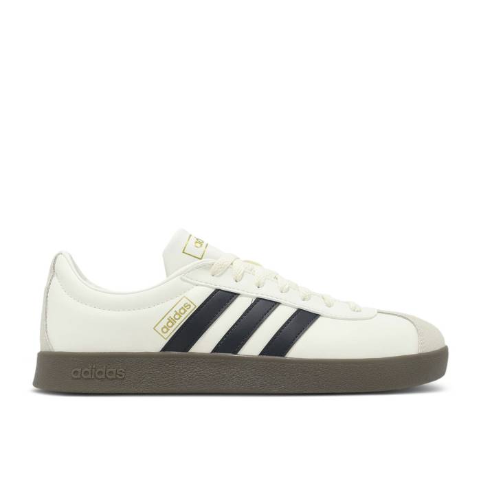 アディダス Adidas 【 Vl Court 2.0 'Cream Black Gum' Men Cream White/Core Black/Gum 】 コート 黒色 ブラック メンズ クリーム 白色 ホワイト コア 黒色 ブラック
