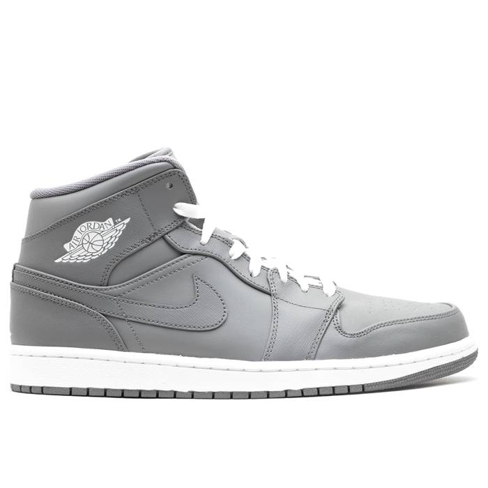 ナイキ　エアジョーダン Air Jordan 【 Jordan 1 Mid 'Grey White' Men Cool Grey/White-Cool Grey 】 ミッド メンズ クール 灰色 グレー