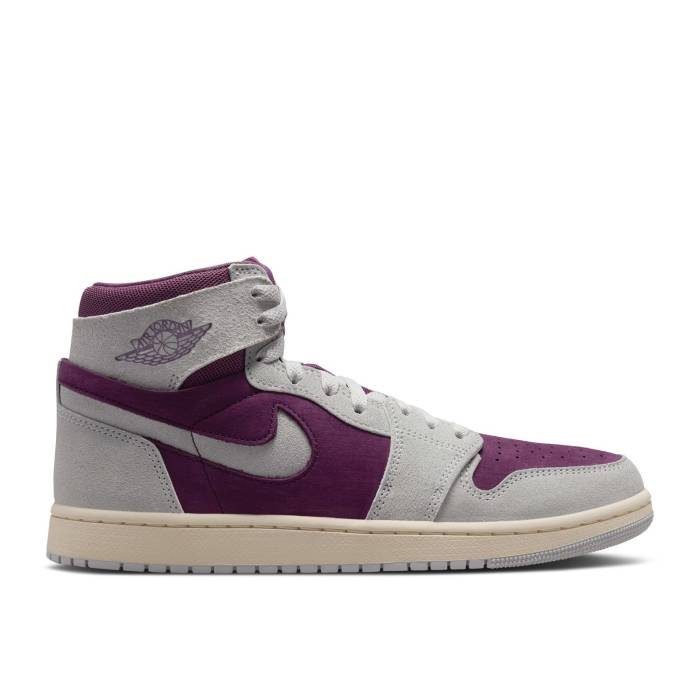 ナイキ エアジョーダン Air Jordan 【 Wmns Jordan 1 High Zoom Comfort 2 \u0027Bordeaux\u0027 Women Bordeaux/Neutral Grey/Light Bordeaux/Muslin 】 御機嫌 望遠レンズ レディース 薄墨色 薄墨色