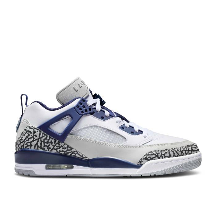 ナイキ エアジョーダン Air Jordan 【 Jordan Spizike Low White Midnight Navy Men White/Neutral Grey/Anthracite/Midnight Navy 】 メンズ 白色 ホワイト 灰色 グレー 紺色 ネイビー