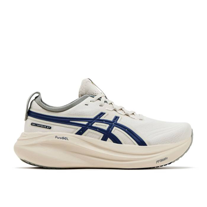 アシックス Asics 【 Gel Nimbus 27 \u0027Track Club\u0027 Men Birch/Indigo Blue 】 メンズ 藍色・インディゴ 青味 青味