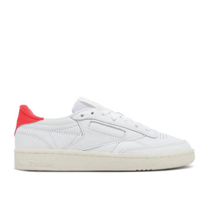 リーボック Reebok 【 Wmns Club C 85 Vintage \u002740Th Anniversary Pack - White Energy Red\u0027 Women White/Chalk/Energy Red 】 野球クラブ vintage ビンテージ・ヴィンテージ 白いこと 白いこと 活動力 レディース 白いこと 白いこと エ