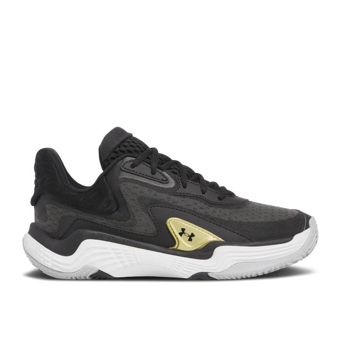 アンダーアーマー Under Armour 【 Spawn 7 \u0027Black Metallic Gold\u0027 Men Black/Metallic Gold 】 メンズ 黒いこと 黒いこと ゴールド 靴-スニーカー-メンズ靴