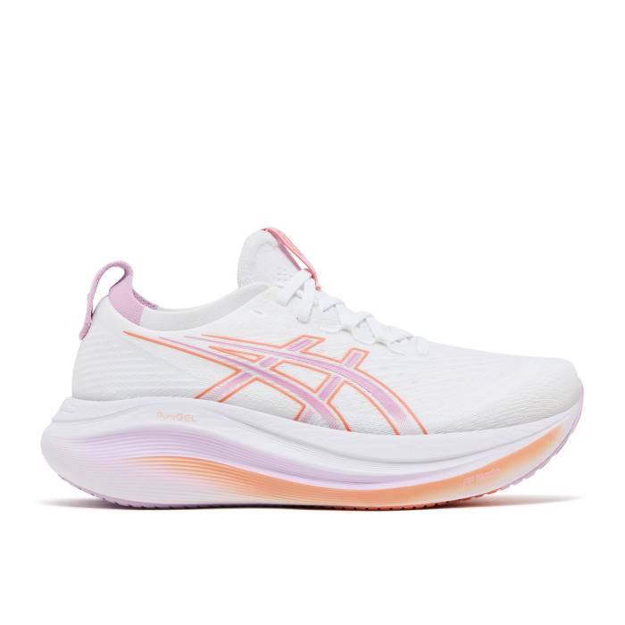 アシックス Asics 【 Wmns Gel Nimbus 27 \u0027White Light Ube\u0027 Women White/Light Ube 】 レディース 白いこと 白いこと