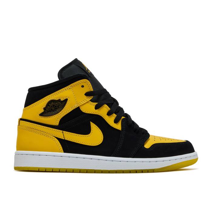 ナイキ エアジョーダン Air Jordan 【 Jordan 1 Mid Se \u0027New Love\u0027 2025 Men Black/Varsity Maize/White 】 ミッド メンズ 黒いこと 黒いこと 白いこと 白いこと