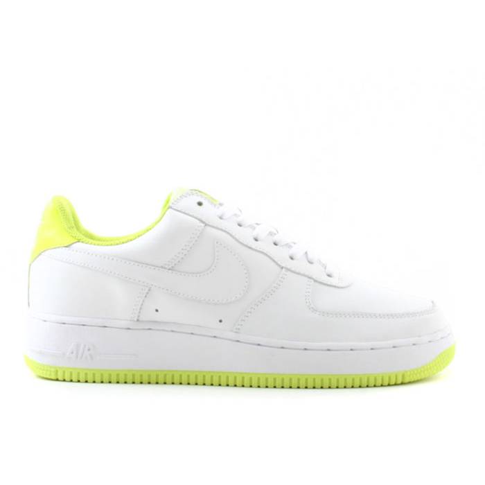 ナイキ Nike 【 Air Force 1 Men White/White-Neon Yellow 】 メンズ 白色 ホワイト yellow 黄色・イエロー