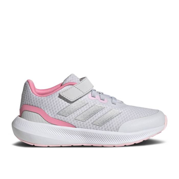 アディダス Adidas 【 Runfalcon 3.0 J \u0027Dash Grey Bliss Pink\u0027 Youth Dash Grey/Silver Metallic/Bliss Pink 】 薄墨色 薄墨色 お坊っちゃん キッズ 薄墨色 薄墨色 Silver しろがね色・しろがね色 pink サクラ色