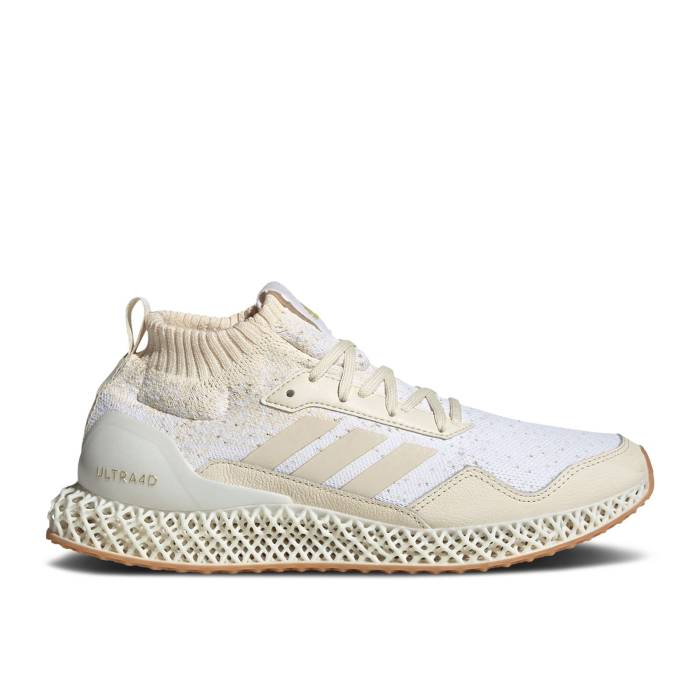 アディダス Adidas 【 Ultra 4D Mid \u0027Wonder White\u0027 Men Wonder White/Cloud White/Gold Metall 】 ultra ウルトラ ミッド メンズ 白いこと 白いこと ゴールド