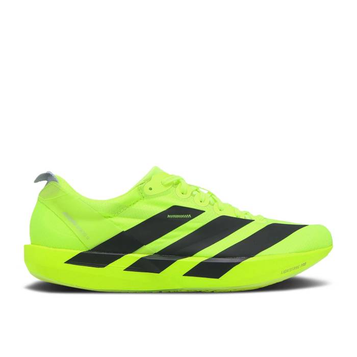 アディダス Adidas 【 Adizero Adios 9 'Lucid Lemon Black' Men Lucid Lemon/Core Black/Halo Silver 】 アディゼロ アディオス メンズ コア 黒色 ブラック Silver 銀色・シルバー