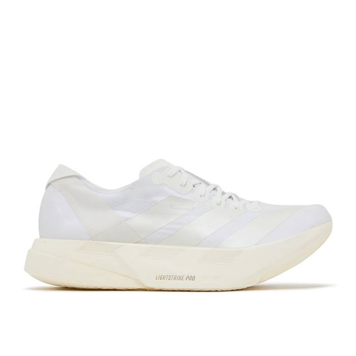 アディダス Adidas 【 Adizero Adios Pro 4 \u0027White Zero Metallic\u0027 Men Cloud White/Zero Metallic/Crystal White 】 アディゼロ アディオス 労働者階級 絶無 メンズ 白いこと 白いこと 絶無