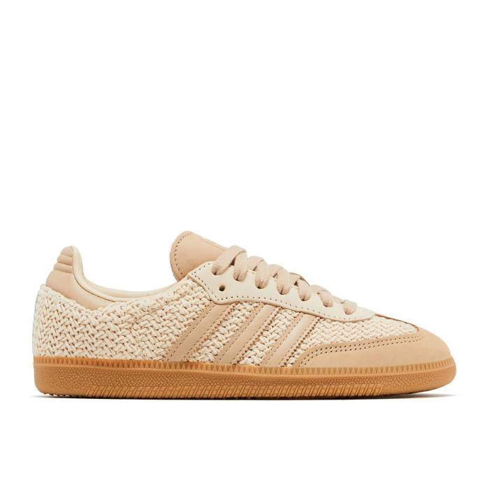 アディダス Adidas 【 Wmns Samba Og \u0027Knit Pack - Sand Strata\u0027 Women Sand Strata/Magic Beige/Gum 】 サンバ 砂色・沙子 レディース 砂色・沙子 神通力 ベージュ