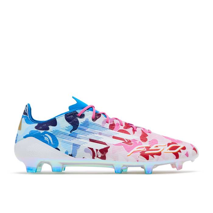 アディダス Adidas 【 Bape X Adizero F50 Elite Fg \u0027Pink\u0027 Men Pink 】 アディゼロ エリート メンズ pink サクラ色