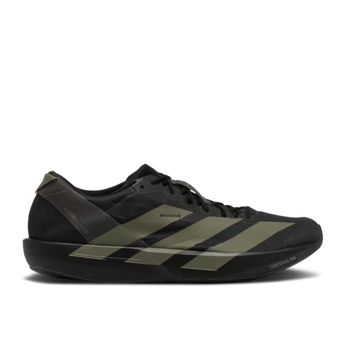 アディダス Adidas 【 Adizero Adios 9 Black Focus Olive Men Core Black/Focus Olive/Charcoal 】 アディゼロ アディオス メンズ コア 黒色 ブラック olive オリーブ チャコール