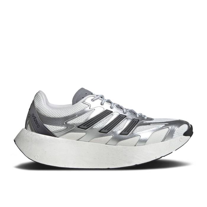 アディダス Adidas 【 Adizero Aruku ilver Metallic Men Silver Metallic/Crystal White/Grey Three 】 アディゼロ メンズ Silver 銀色・シルバー 白色 ホワイト 灰色 グレー