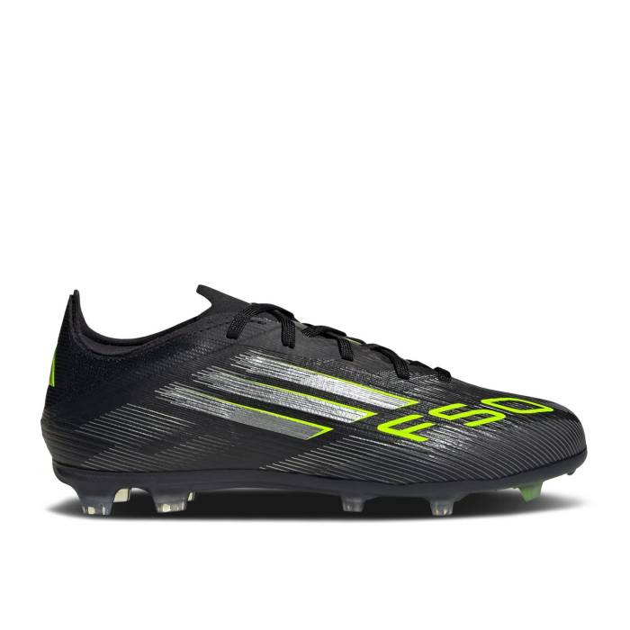 アディダス Adidas 【 Adizero F50 Elite Fg K \u0027Electric Stealth Pack\u0027 Youth Core Black/Iron Metallic/Lucid Lemon 】 アディゼロ エリート ステルス お坊っちゃん キッズ 中核グループ 黒いこと 黒いこと