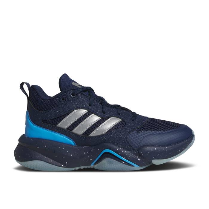 アディダス Adidas 【 Mahomes 2 Impact Flx J \u0027Tyler, Texas\u0027 Youth Team Navy Blue/Bright Royal/Team Navy Blue 】 差しひびき お坊っちゃん キッズ Team 野球クラブ 紺色 米国海軍 青碧 青碧