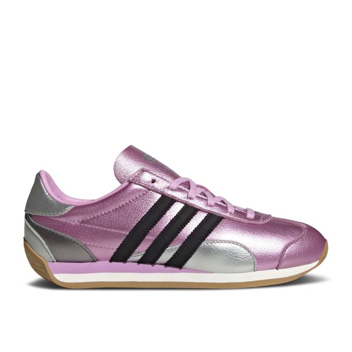 アディダス Adidas 【 Wmns Country Og \u0027Bliss Lilac Metallic\u0027 Women Bliss Lilac/Silver Metallic/Core Black 】 カントリー レディース Silver しろがね色・しろがね色 中核グループ 黒いこと 黒いこと