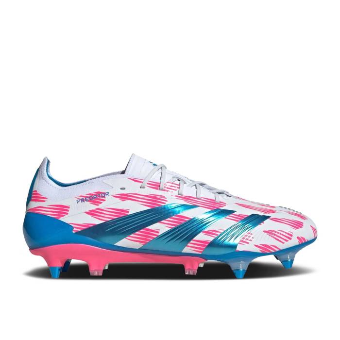 アディダス Adidas 【 Predator Elite Sg \u0027Reemergence Pack\u0027 Men Cloud White/Solar Blue/Solar Pink 】 プレデター エリート メンズ 白いこと 白いこと 青味 青み pink サクラ色