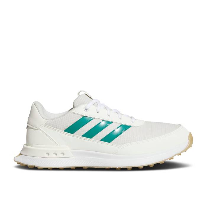 アディダス Adidas 【 Wmns S2G 24 Spikeless Golf \u0027Off White Pure Teal\u0027 Women Off White/Pure Teal/Alumina 】 golf ゴルフ 白いこと 白いこと 純然たる レディース 白いこと 白いこと 純然たる
