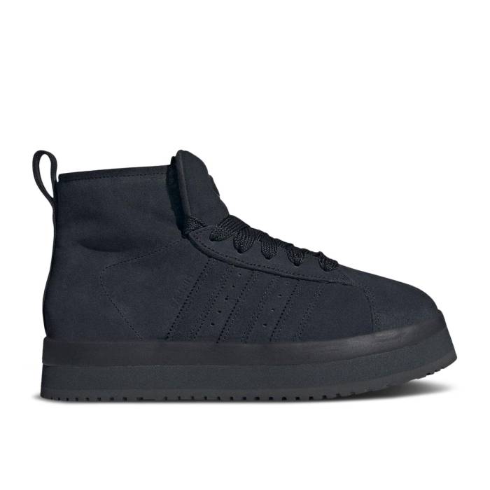アディダス Adidas 【 Wmns Campus 00S Winter Mid \u0027Black\u0027 Women Core Black/Core Black/Carbon 】 構内 冬季 ミッド レディース 中核グループ 黒いこと 黒いこと 炭素