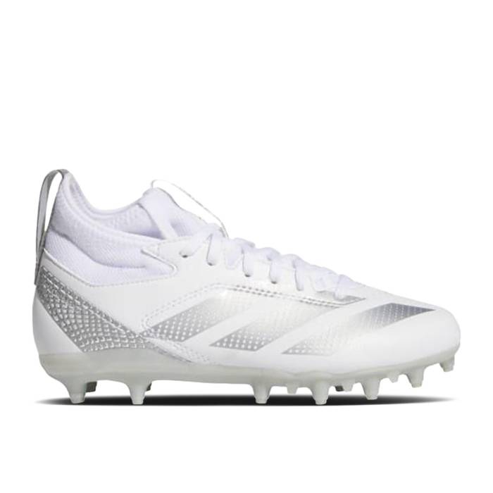 アディダス Adidas 【 Adizero Impact.2 J \u0027Cloud White Silver Metallic\u0027 Youth Cloud White/Silver Metallic/Cloud White 】 アディゼロ 白いこと 白いこと Silver しろがね色・しろがね色 お坊っちゃん キッズ 白いこと 白いこと Silver しろがね色・シ