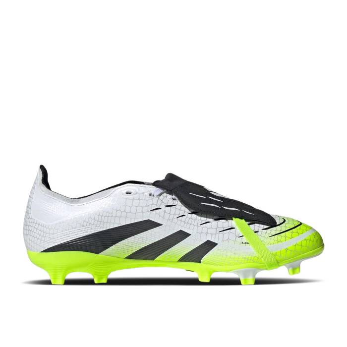 アディダス Adidas 【 Predator League Foldover Tongue Fg Mg Cloud White Lucid Lemon Men Cloud White/Core Black/Lucid Lemon 】 プレデター 白色 ホワイト メンズ 白色 ホワイト コア 黒色 ブラック