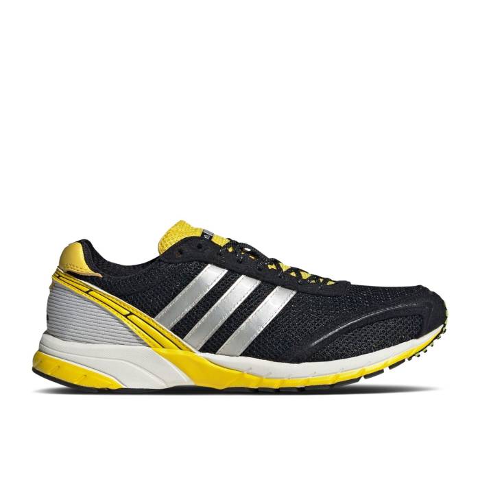アディダス Adidas 【 Wmns Adizero Adios Og \u0027Core Black Silver Yellow\u0027 Women Core Black/Silver Metallic/Yellow 】 アディゼロ アディオス 黒いこと 黒いこと Silver しろがね色・しろがね色 レディース 中核グループ 黒いこと 黒いこと Silver 銀