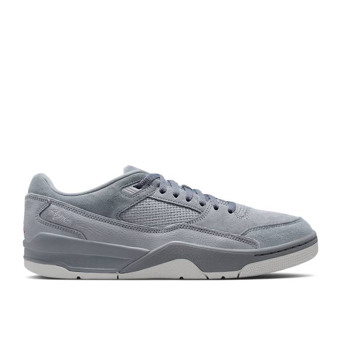 ナイキ エアジョーダン Air Jordan 【 Jordan Flight Court \u0027Cool Grey/Wolf Grey/Neutral Grey/Varsity Red\u0027 Men Cool Grey/Wolf Grey/Neutral Grey/Varsity Red 】 Flight 飛行 厚地の外套 メンズ 冷やりとした 薄墨色 薄墨色 Red 赤・赤いこと