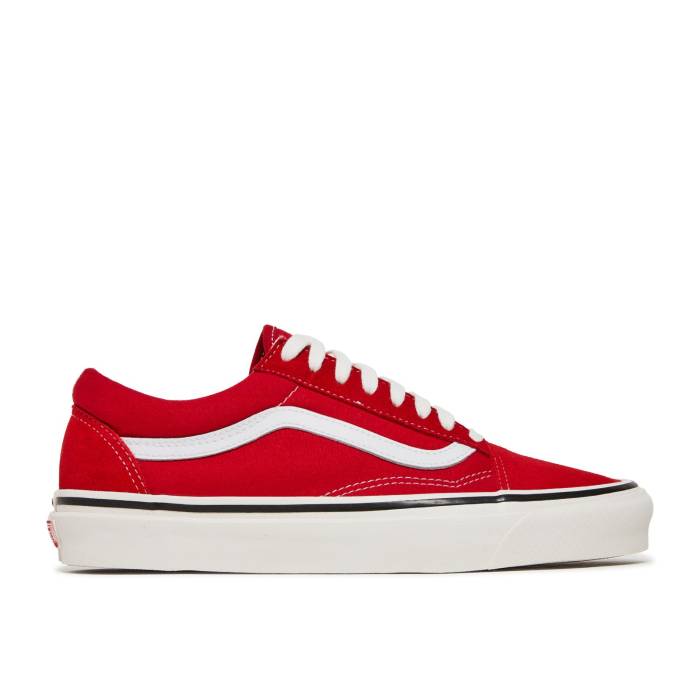 ヴァンズ Vans 【 Old Skool 36 Dx \u0027Anaheim Factory - Red White\u0027 Men Og Red/Og White\u0027 】 製作所 Red 赤・赤いこと メンズ Red 赤・赤いこと