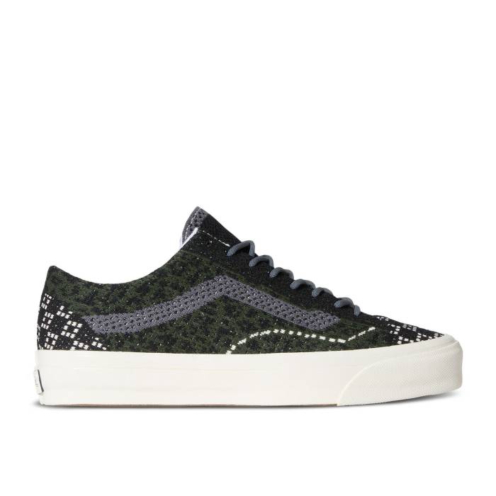 ヴァンズ Vans 【 Premium Old Skool Knit Pack - Cheetah Dried Kelp Green Men Cheetah Dried Kelp Green/Black 】 Premium プレミアム メンズ green 緑・グリーン 黒色 ブラック