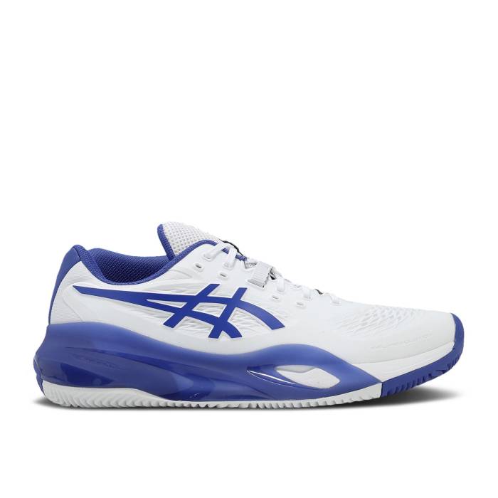 アシックス Asics 【 Gel Resolution X Clay White Dark Cobalt Men White/Dark Cobalt 】 メンズ 白色 ホワイト