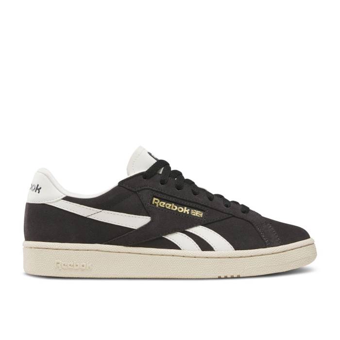 リーボック Reebok 【 Club C Grounds Uk \u0027Washed Black\u0027 Men Washed Black/Paper White/Chalk 】 野球クラブ メンズ 黒いこと 黒いこと 白いこと 白いこと