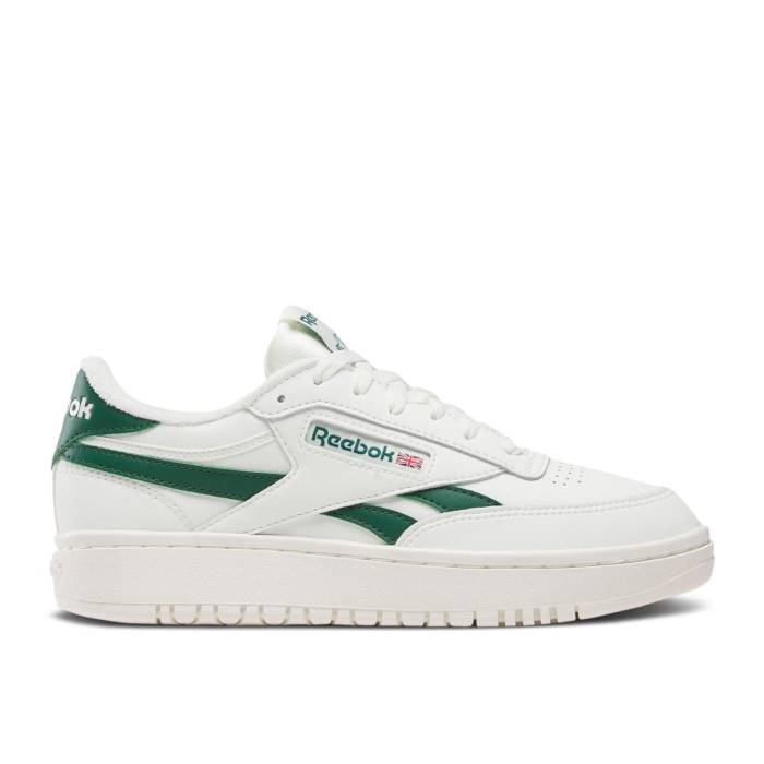 リーボック Reebok 【 Wmns Club C Double Revenge \u0027Chalk Dark Green\u0027 Women Chalk/Chalk/Dark Green 】 野球クラブ レディース green 緑・緑であること