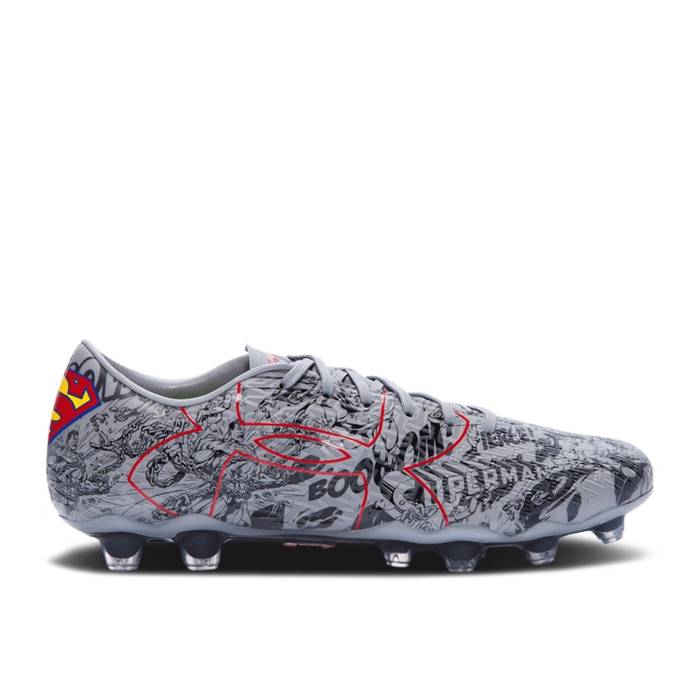 アンダーアーマー Under Armour 【 Clutchfit Force 2.0 Ae Fg \u0027Superman\u0027 Soccer Cleat Men Steel/Black 】 Soccer 蹴球 メンズ Steel スチール写真 黒いこと 黒いこと