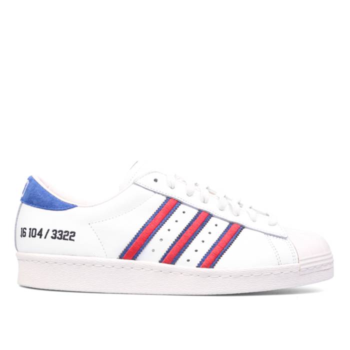 アディダス Adidas 【 D Mop X Superstar 80V Men Core White/Collegiate Royal/Red 】 Superstar スーパースター メンズ コア 白色 ホワイト Red 赤・レッド 56,220円