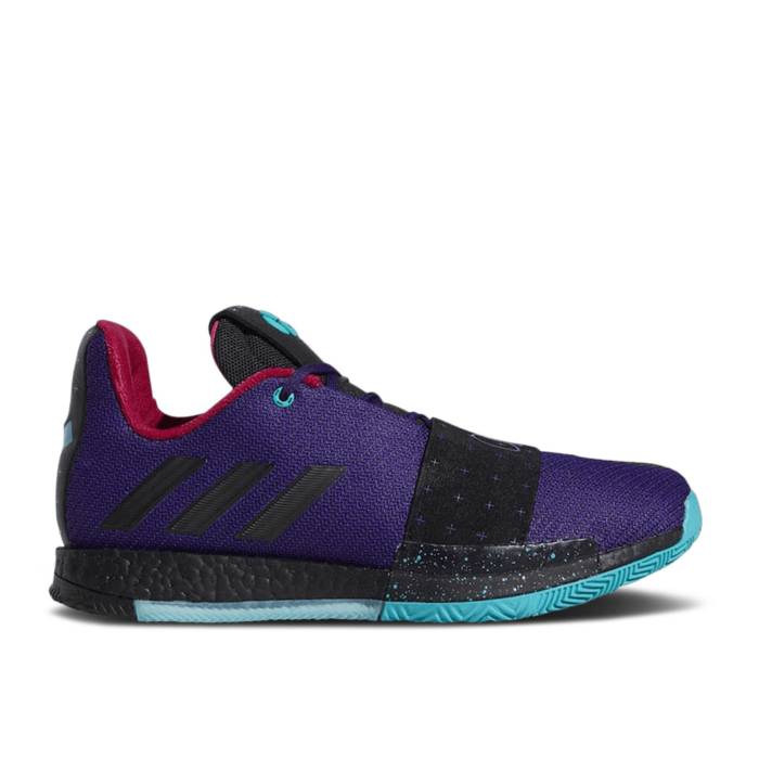 アディダス Adidas 【 Harden Vol. 3 'Drew League' Men College Purple/Black/Hi-Res Aqua 】 ハーデン メンズ カレッジ Purple 紫・パープル 黒色 ブラック アクア