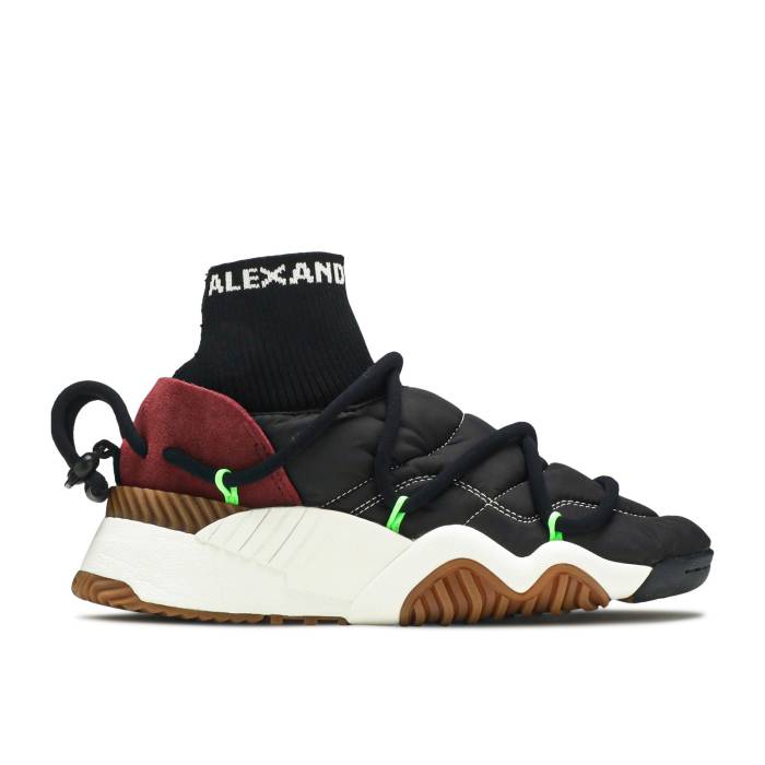 アディダス Adidas 【 Alexander Wang X Puff Trainer \u0027Core Black\u0027 Men Core Black/Core Black/Solar Green 】 調教師 メンズ 中核グループ 黒いこと 黒いこと green 緑・緑であること