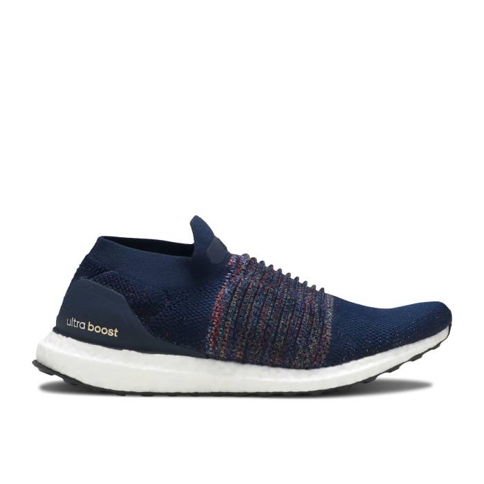 アディダス Adidas 【 Ultraboost Laceless 'Collegiate Navy' Men Collegiate Navy/Footwear White/Core Black 】 メンズ 紺色 ネイビー 白色 ホワイト コア 黒色 ブラック｜スニケス