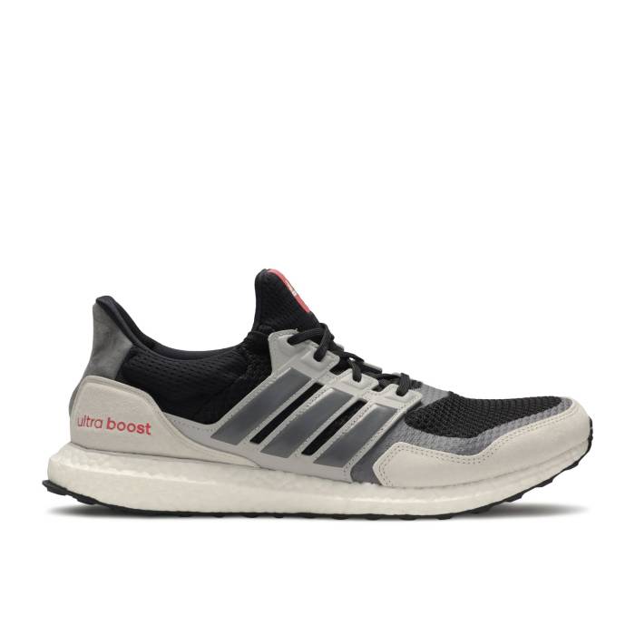 アディダス Adidas 【 Ultraboost 1.0 S\u0026L \u0027Black Grey\u0027 Men Core Black/Grey Four/Shock Red 】 メンズ 中核グループ 黒いこと 黒いこと 薄墨色 薄墨色 ぼうぜん自失 Red 赤・赤いこと