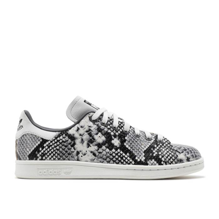 アディダス Adidas 【 Stan Smith \u0027Snakeskin\u0027 Men Crystal White/Grey Four/Core Black 】 メンズ 白いこと 白いこと 薄墨色 薄墨色 中核グループ 黒いこと 黒いこと