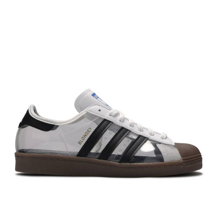 アディダス Adidas 【 Blondey Mccoy X Superstar 80 \u0027Clear\u0027 Men Cloud White/Core Black/Gum 】 Superstar はやりっ児 メンズ 白いこと 白いこと 中核グループ 黒いこと 黒いこと メンズ靴-スニーカー-靴
