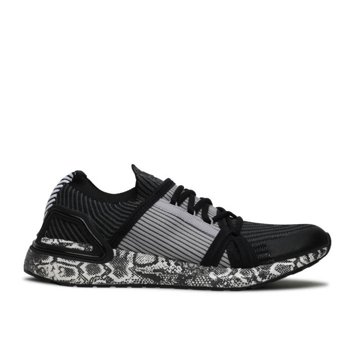 アディダス Adidas 【 Stella Mccartney X Wmns Ultraboost 20 \u0027Snakeskin Boost\u0027 Women Black White/Black White/Solid Grey 】 レディース 黒いこと 黒いこと 白いこと 白いこと 益荒男 薄墨色 薄墨色