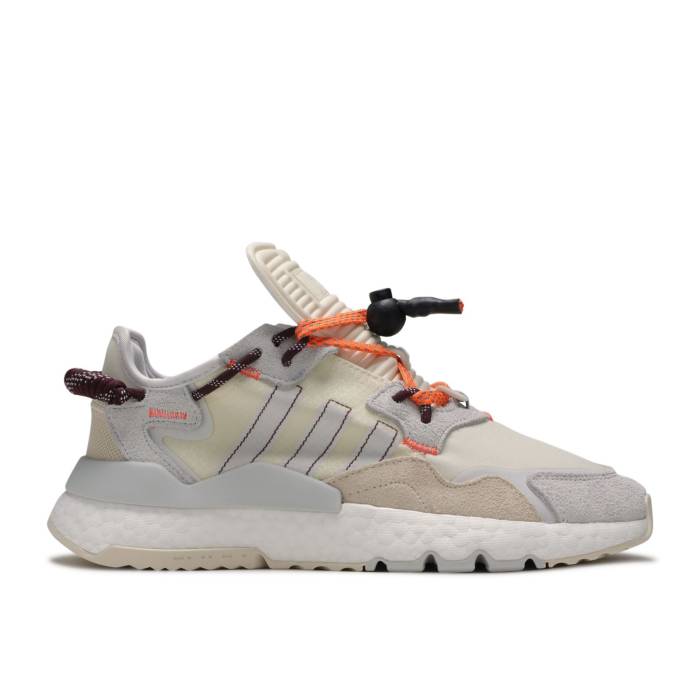 アディダス Adidas 【 Ivy Park X Nite Jogger \u0027Grey\u0027 Men Ecru Tint/Grey/Solar Orange 】 運動場 ジョガーパンツ メンズ 薄墨色 薄墨色 orange 橙・オレンジ色