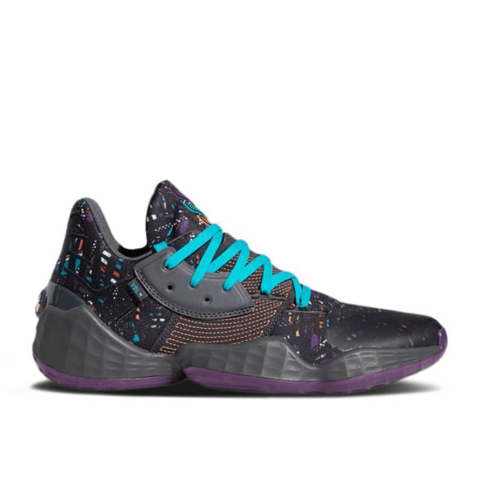 アディダス Adidas 【 Harden Vol. 4 \u0027Amber Tint\u0027 Men Core Black/Amber Tint/Grey Six 】 ハーデン メンズ 中核グループ 黒いこと 黒いこと 薄墨色 薄墨色 メンズ靴-靴-スニーカー