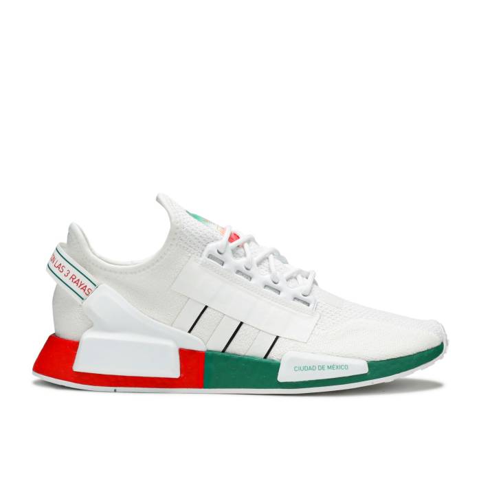 アディダス Adidas 【 Nmd_R1 V2 'United By Sneakers - Mexico City' Men Cloud White/Core Black/Bold Green 】 メキシコ メンズ 白色 ホワイト コア 黒色 ブラック green 緑・グリーン｜スニケス
