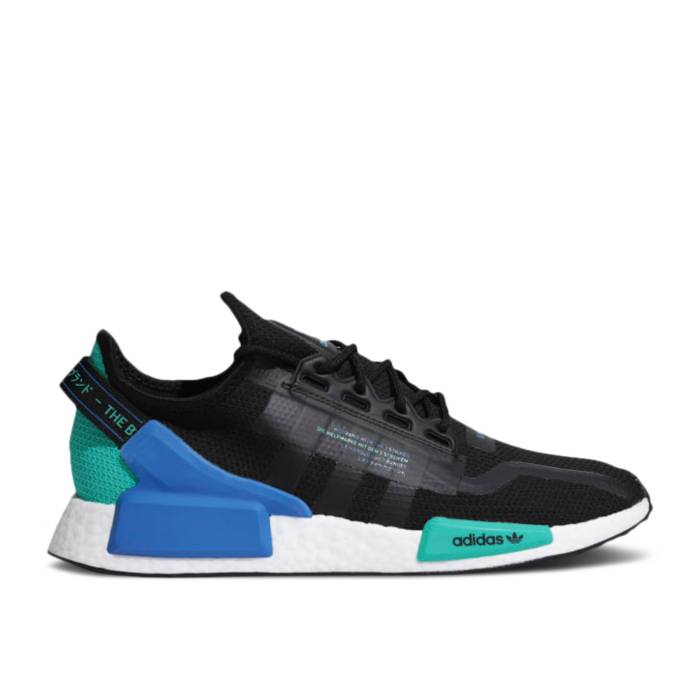 アディダス Adidas 【 Nmd_R1 V2 Black Cyan Men Core Black/Core Black/Cloud White 】 メンズ コア 黒色 ブラック 白色 ホワイト