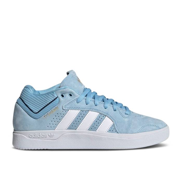 アディダス Adidas 【 Tyshawn 'Clear Blue' Men Clear Blue/Cloud White/Gold Metallic 】 メンズ 青色 ブルー 白色 ホワイト ゴールド